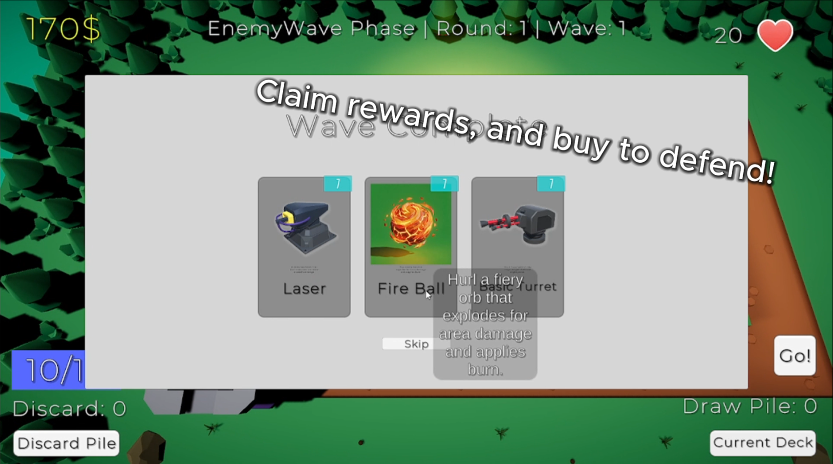 Shop Phase — buy new cards between rounds