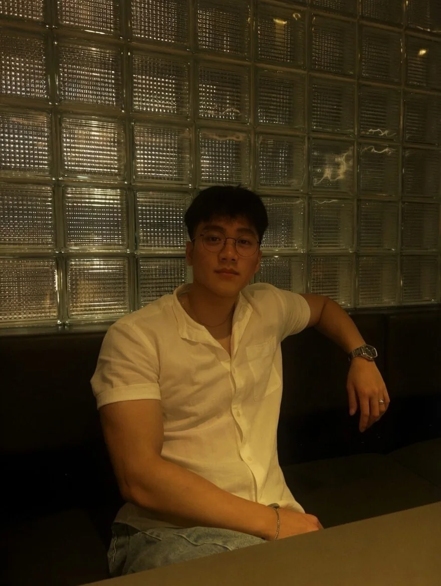 Ryann Chandiari wearing a white shirt